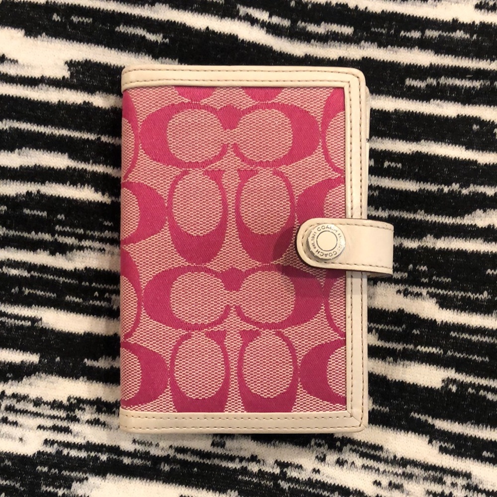 3/$25 Coach Agenda Planner Wallet Pink